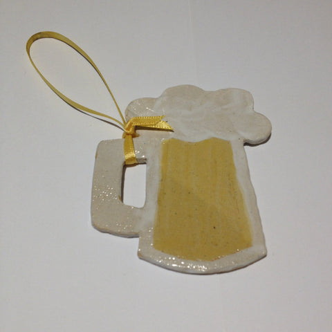 Assorted Gifts - Pottery Beer And Wine Ornament