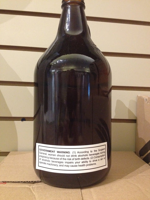 Assorted Gifts - Surgeon General Alcohol Warning Sticker For Growlers