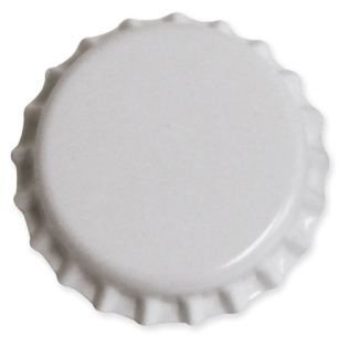 Bottle Caps And Cappers - Crown Caps With Oxy-Liner, White, ~150 Count