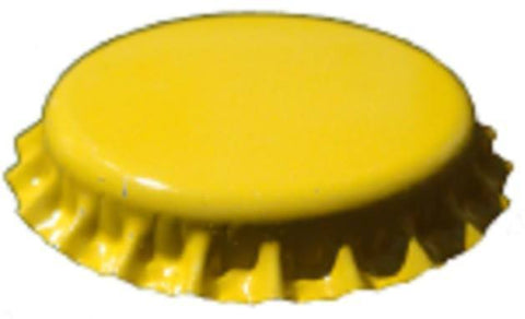 Bottle Caps And Cappers - Crown Caps With Oxy-Liner, Yellow, ~150 Count