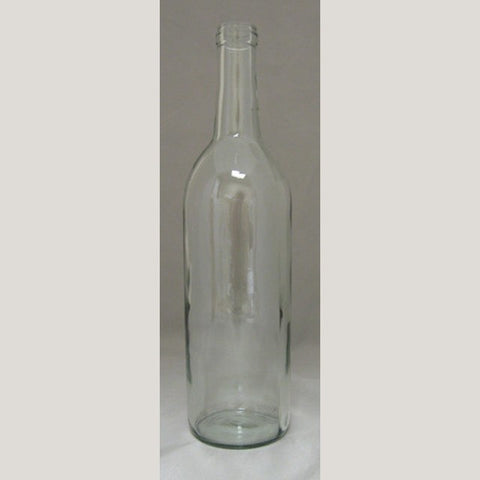 750mL Clear Bordeaux Bottles, 12/Case
