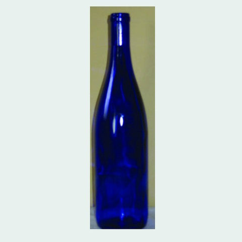 750mL Cobalt Blue Hock Bottles, 12/Case