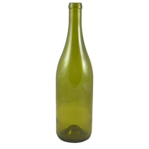 750mL Dead Leaf Yellow Burgundy Wine Bottles, Punted, 12/Case