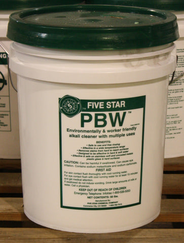 PBW - Powdered Brewery Wash - 50 lb Pail (Five Star)