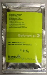 Dry Yeast - Safbrew S-33 Dry Brewing Yeast