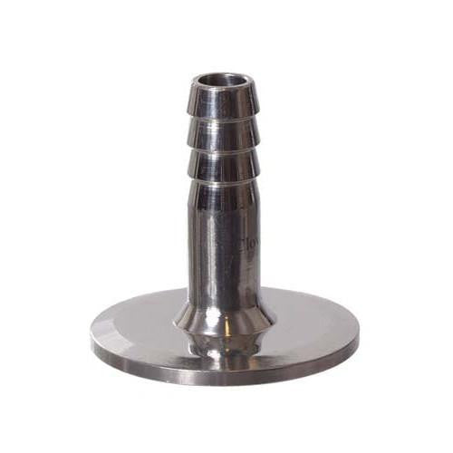 Fermentation, Siphoning, And Bottling Supplies - Tri-Clover, 1.5" X 1/2" Barb, Stainless