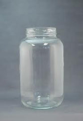 Fermenters - 1 Gallon Clear Glass Jar - Wide Mouth With Lid