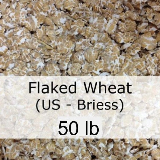 Flaked Wheat 50 LB Sack (US - Briess)