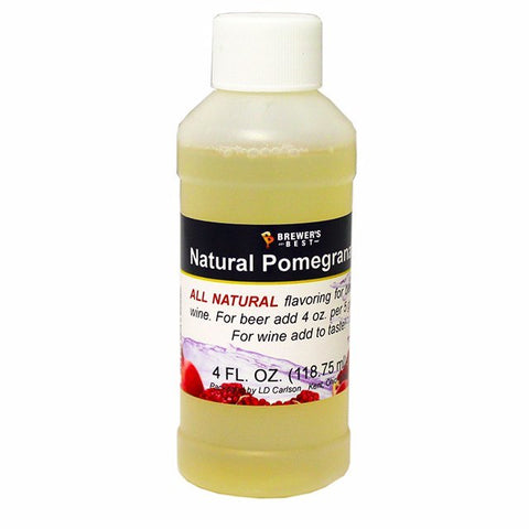 Fruit Puree And Base Concentrates - Pomegranate All-Natural Fruit Flavoring Extract 4 Oz.