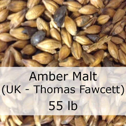 Grain - Amber Malt 55 LB Grain Sack (UK - Thomas Fawcett)