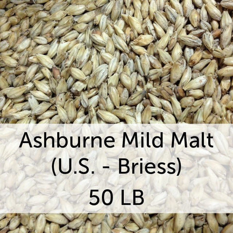 Grain - Ashburne Mild Malt 50 LB Grain Sack (US - Briess)