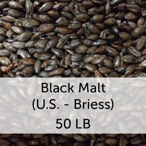 Grain - Black Malt 50 LB Sack (US - Briess)