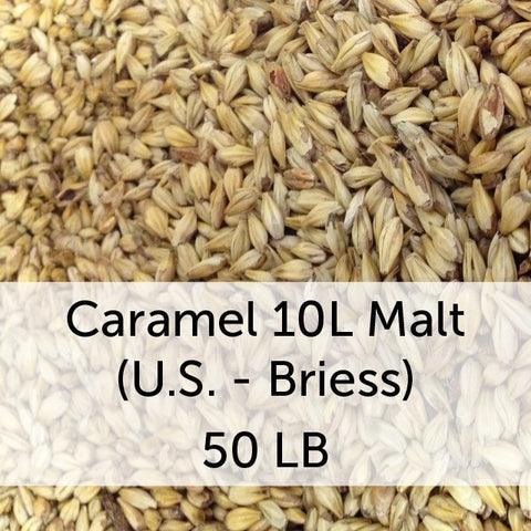 Caramel (Crystal) 10L Malt 50 LB Sack (US - Briess)