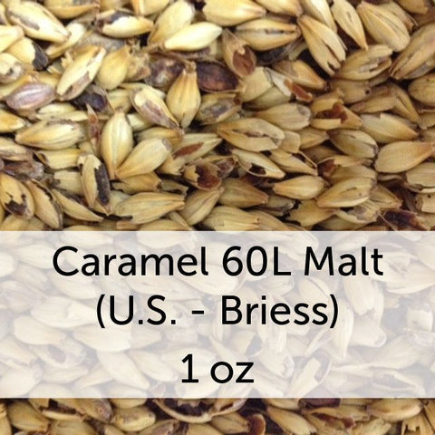 Grain - Caramel (Crystal) 60L Malt 1 Oz (US - Briess)