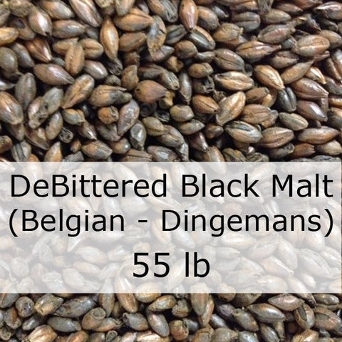 Grain - DeBittered Black Malt 55 LB Sack (Belgian - Dingemans)