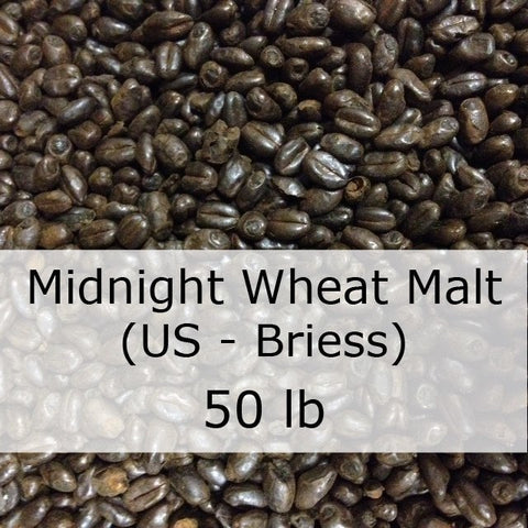 Grain - Midnight Wheat Malt 50 LB Sack (US - Briess)