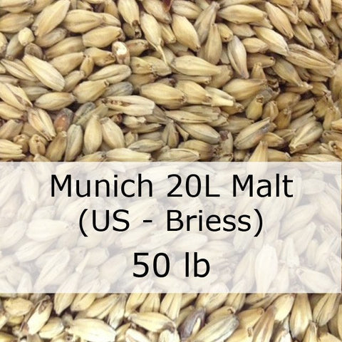 Munich 20L Malt 50 LB Sack (US - Briess)
