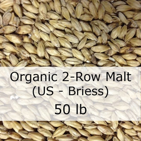 Organic 2-Row Brewers Malt 50 LB Sack (US - Briess)