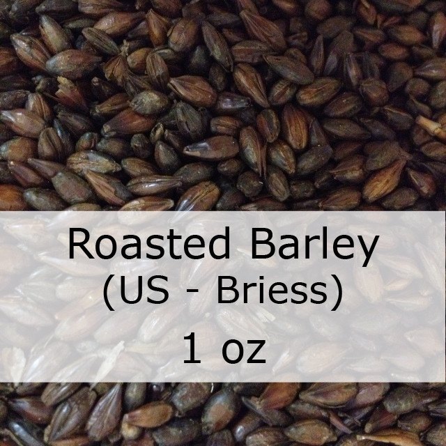 Grain - Roasted Barley (Unmalted) 1 Oz (US - Briess)