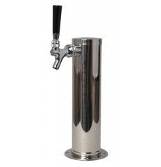 Keg And Draft Supplies - Draft Tower - Single Faucet - Chrome Plated Brass