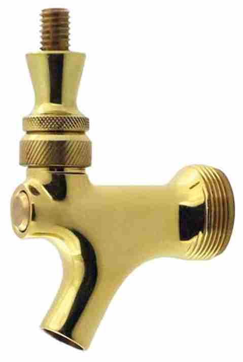 Keg And Draft Supplies - Standard Faucet - Polished Brass
