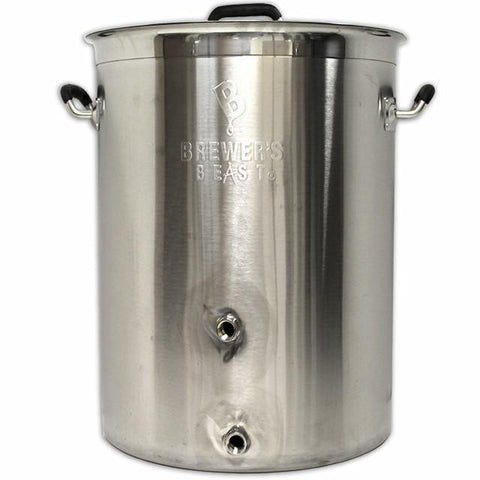 Kettles And All-Grain Equipment - 8 Gallon Heavy Duty Stainless Steel Kettle W/ 2 Ports (Brewer's Best)
