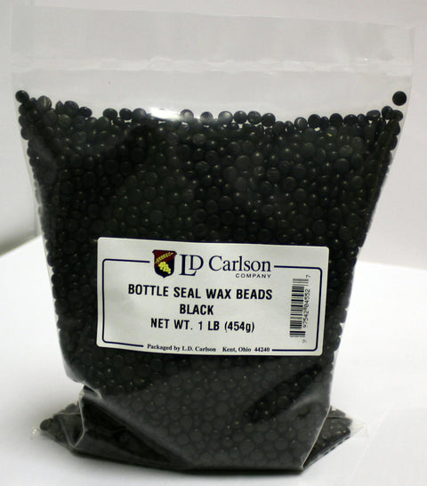 Labels, Shrink Caps, Assorted Bottling - Bottle Wax, Black 1 Lb