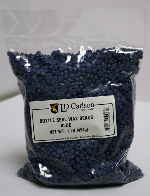 Labels, Shrink Caps, Assorted Bottling - Bottle Wax, Blue 1 Lb
