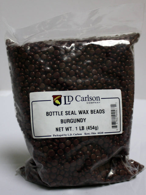 Labels, Shrink Caps, Assorted Bottling - Bottle Wax, Burgundy 1 Lb