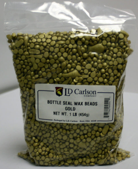 Labels, Shrink Caps, Assorted Bottling - Bottle Wax, Gold 1 Lb