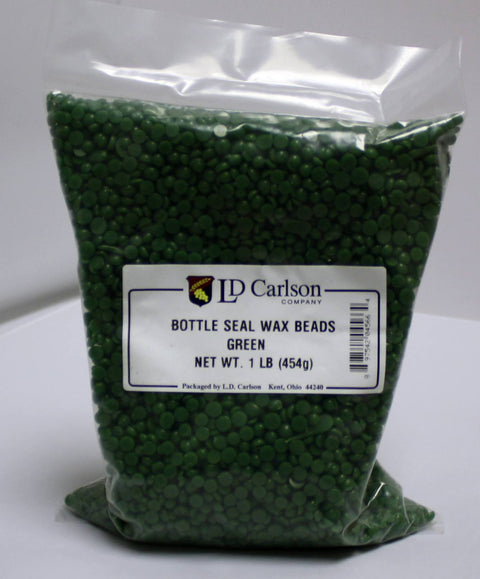 Labels, Shrink Caps, Assorted Bottling - Bottle Wax, Green 1 Lb