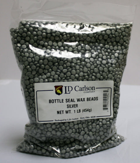 Labels, Shrink Caps, Assorted Bottling - Bottle Wax, Silver 1 Lb