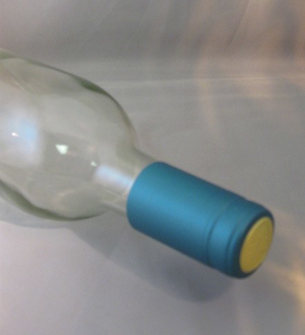 Labels, Shrink Caps, Assorted Bottling - PVC Shrink Caps, Metallic Light Blue, Bag Of 30