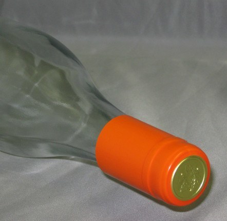 Labels, Shrink Caps, Assorted Bottling - PVC Shrink Caps, Orange, Bag Of 30