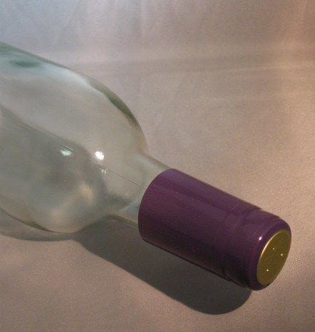 Labels, Shrink Caps, Assorted Bottling - PVC Shrink Caps, Purple, Bag Of 30