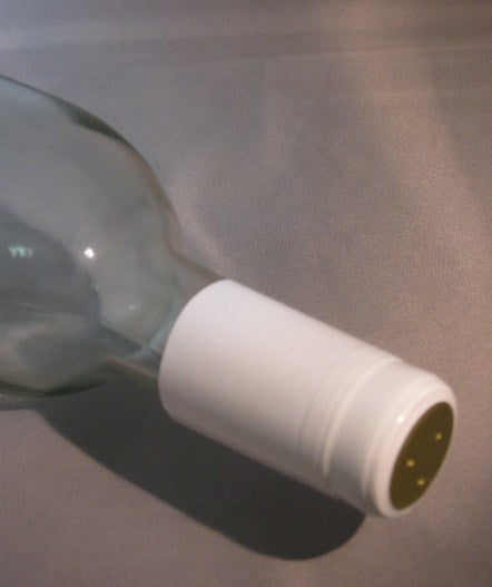 Labels, Shrink Caps, Assorted Bottling - PVC Shrink Caps, White, Bag Of 30