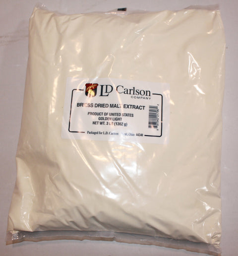 Malt Extract - Golden Light Dry Malt Extract (DME) 3 LB (Briess)
