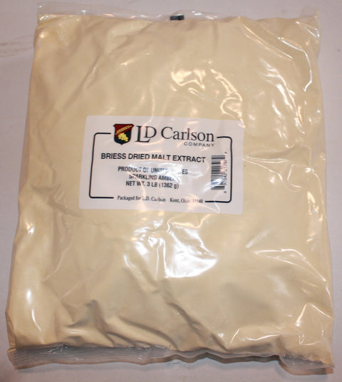 Malt Extract - Sparkling Amber Dry Malt Extract (DME) 3 LB (Briess)