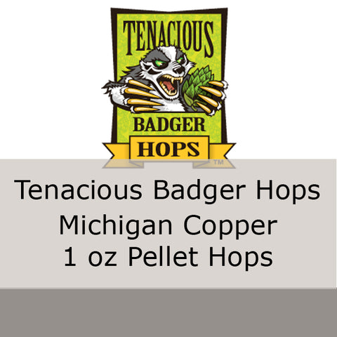 Michigan Copper Pellet Hops 1 oz (Tenacious Badger Hops)