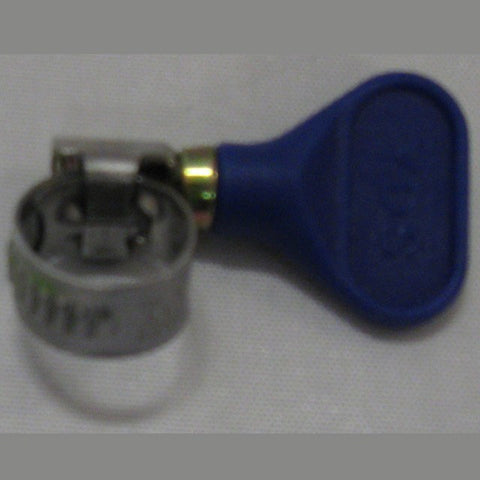 Miscellaneous Equipment - Hose Clamp For 1/2" OD Tubing, Easy Turn, Blue Handle