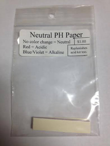 Neutral pH Papers