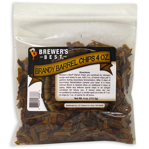Brandy Barrel Oak Chips 4 oz (Brewers Best)