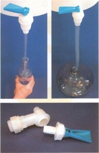 Siphon Equipment - Spigot For Use With 1/2" ID Tubing, Blue Handle