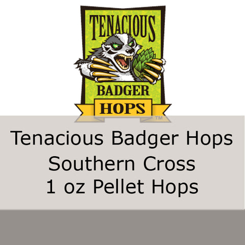 Southern Cross Pellet Hops 1 oz (Tenacious Badger Hops)