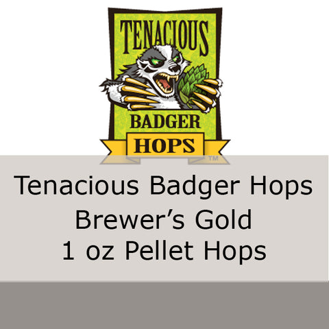 Brewer's Gold Pellet Hops 1 oz (Tenacious Badger Hops)