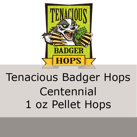 Centennial Pellet Hops 1 oz (Tenacious Badger Hops)