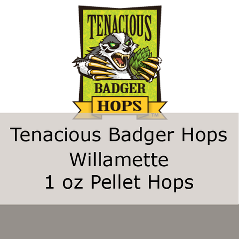 Willamette Pellet Hops 1 oz (Tenacious Badger Hops)