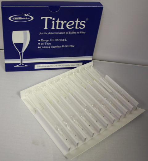 Testing Equipment - Titrets Sulphur Test Kit, 10 Per Box